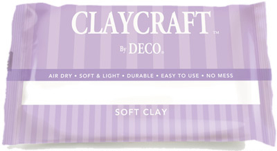 Белая полимерная глина Днепр для лепки CLAYCRAFT by DECO