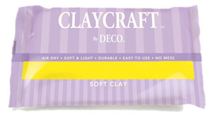 Желтая полимерная глина Днепр для лепки CLAYCRAFT by DECO