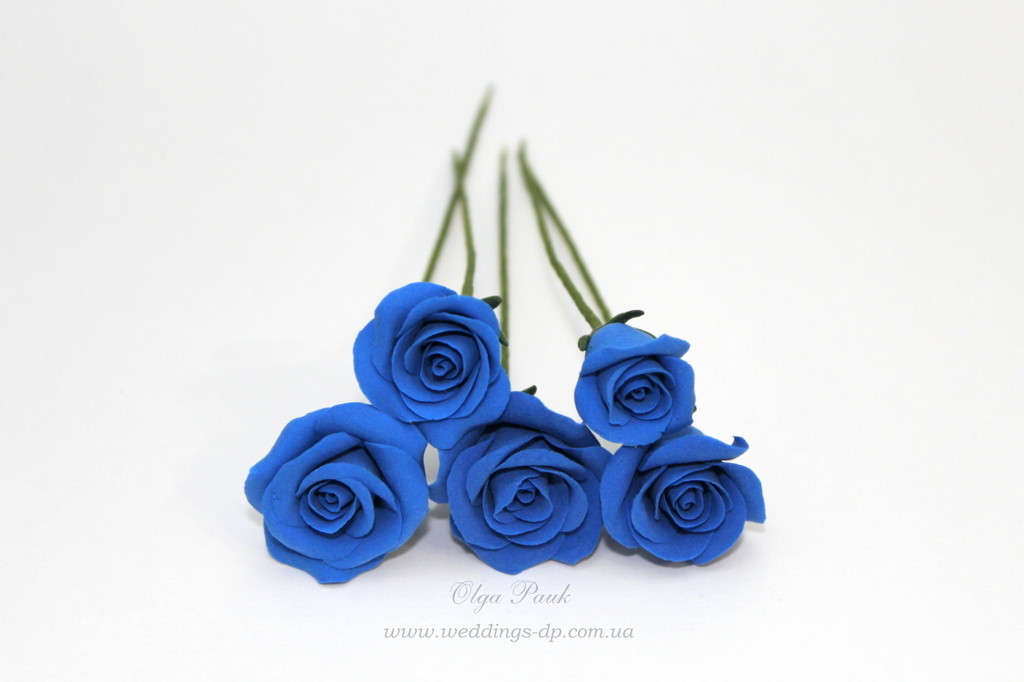 Розы шпильки из полимерной глины DECO
