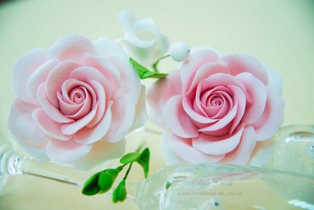 Роза из полимерной глины мастер класс (38 фото)